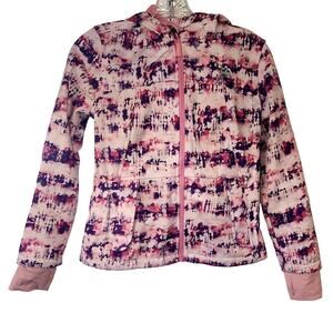 Snozu Girls Tie Dye Purple Pink Jacket 10/12 Medium